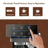 Kndko Espresso Machine, 15 Bar Semi-Automatic Espresso Coffee Maker, Stainless Steel Detachable Water Tank, Milk Frother And Bean Grinder, Perfect For Latte, Cappuccino