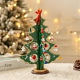 thumbnail image 3 of Desktop Mini Christmas Tree DIY Christmas Decoration Indoor Mini Tree Design Christmas Tree Wooden Christmas Tree Ornaments Children Gift, 3 of 6