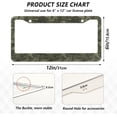 thumbnail image 3 of 2pcs Green Military Camouflage License Plate Frame for Car Accessories Rustproof License Plate Cover with Screws for US Vehicles 12x6 Inch（546） Home Decor, 3 of 7