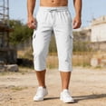 thumbnail image 5 of Horkkom Cargo Shorts for Men Elastic Waist Drawstring Hiking Shorts Summer Outdoor Casual Shorts with Pockets, S-3XL, 5 of 8