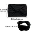 thumbnail image 4 of African Headbands for Women Head Wraps Hair Scarf Knotted Hairbands Black Stylish Head Wraps Wide Elastic Head Scarf for Women and, 4 of 7