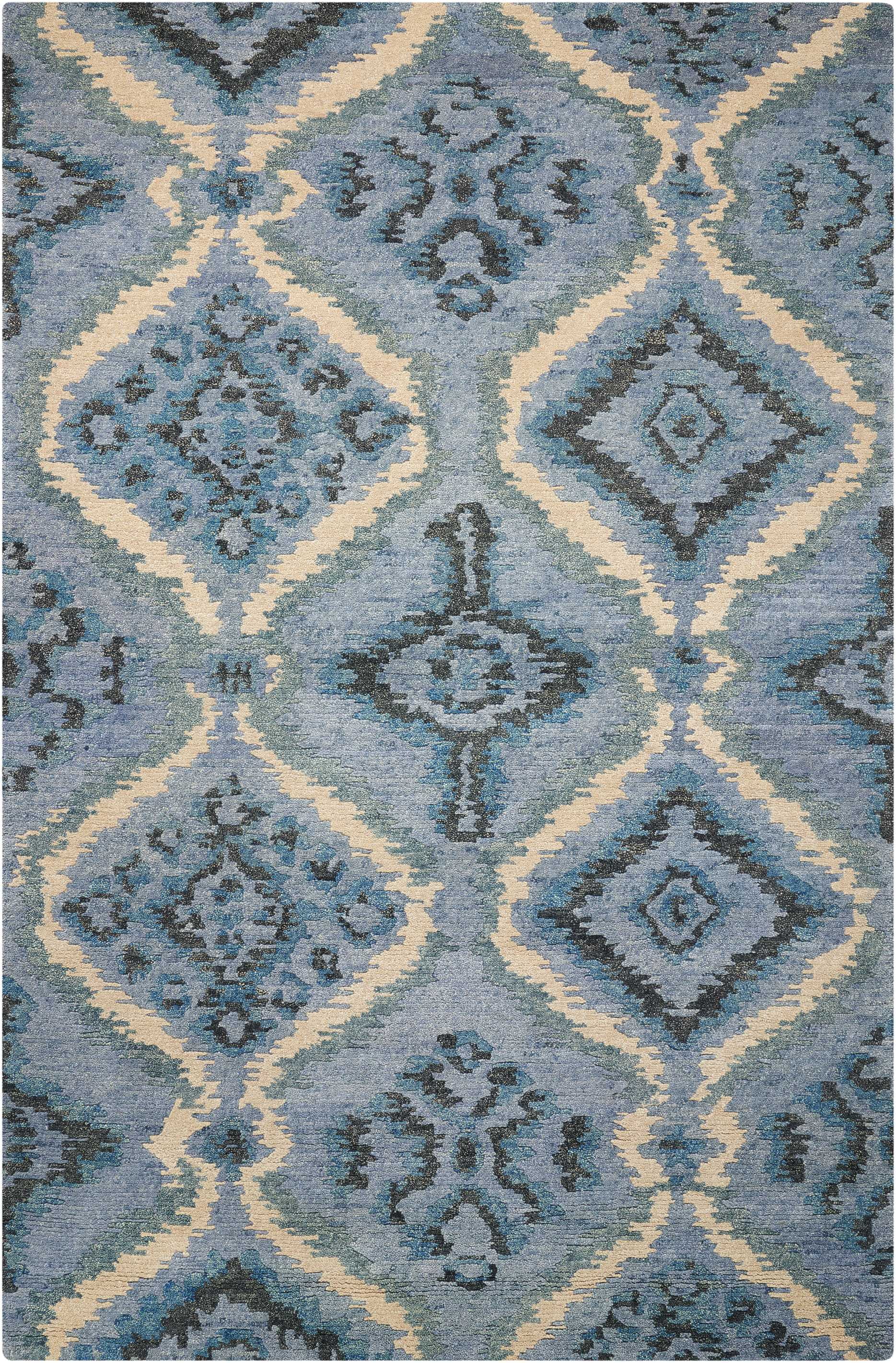 Nourison Tahoe Modern Denim Blue Area Rug Denim Blue 7'9" x 9'9