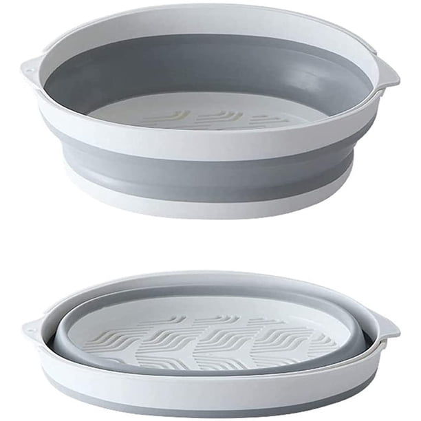 Juego de coladores plegables, escurridor plegable de silicona para cocina, juego de coladores plegables, perfecto para escurrir pasta, verduras y frutas Xemadio YZY215-3