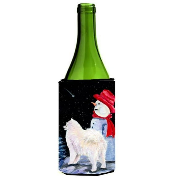 Samoyed Wine bottle sleeve Hugger - 24 oz.