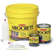 ABATRON Abocrete Kit - Self-Leveling Concrete Epoxy Patching and Filling Compound - Concrete Repair and Cement Crack Filler Kit - Light Gray (Sand Included, 1.25 QTS)