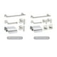 thumbnail image 2 of Hardware de baño Irfora 7PCS Juego de accesorios de baño Toallero Soporte de papel higiénico 4 ganchos Acero inoxidable Montado en la pared Soporte de toalla de perforación Estante de papel higiénico Irfora Hardware de baño, 2 of 7