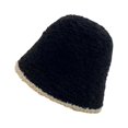 thumbnail image 5 of COCOpeaunt Fashion Thick Knitted Hat Womens Warm Woolen Fisherman Hat Hip-Hop Skullies Cap Costume Accessory Gifts Winter Bonnet Femala, 5 of 6