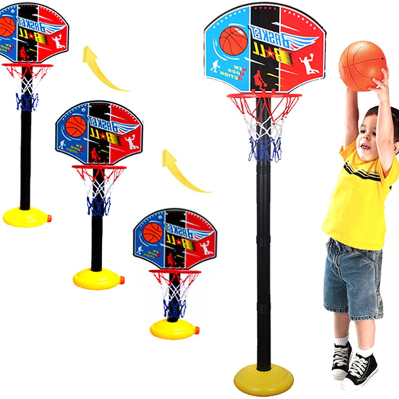 Kids Mini Basketball Set Indoor Outdoor Basket Ball Hoop Backboard Game Toy US 