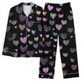 thumbnail image 7 of Iyufng Womens Pajama Sets Long Sleeve,Valentine's Day Pajama Sets for Women Plus Size,Sleepwear Sets,2 Piece Womens Plus Loungewear with Pockets V-Neck Valentines Love Heart Pjs S-XXXL, 7 of 7