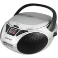 thumbnail image 1 of Craig CD6925 Boombox estéreo portátil de carga superior con radio estéreo AM/FM, Bluetooth inalámbrico y puerto AUX (plateado, Bluetooth), 1 of 5
