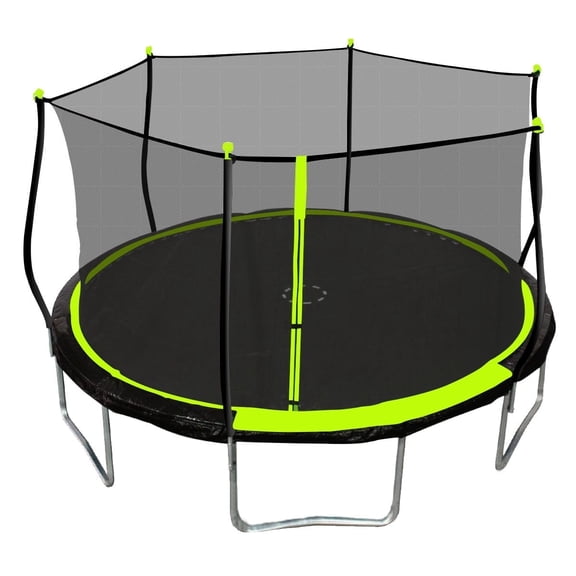Bounce Pro 14-Foot Trampoline, Classic Safety Enclosure, Midnight Blue