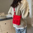thumbnail image 3 of Bolso Bandolera Retro Hombro Clásico Unisex Color Sólido Femenino Al Aire Libre, 3 of 8