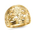 thumbnail image 1 of 14K Yellow Gold Polished Floral Ring, 1 of 4