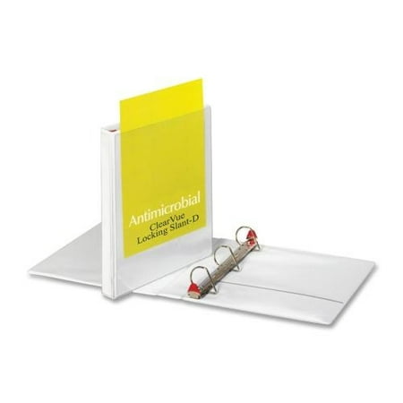 UPC: 0083086321009 | Cardinal Treated Binder ClearVue Locking Slant-D Ring Binder  1  Cap  11 x 8 1/2  White