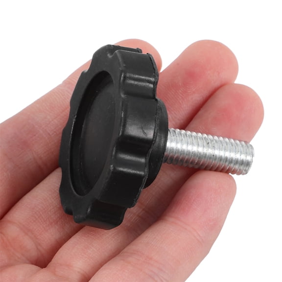 HOOWIFFY 4Pcs Black Knurled Clamping Knob Replacement Screws for Outdoor Patio Umbrella