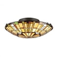 thumbnail image 1 of Quoizel Reed Medium Floating Flush Mount in Vintage Bronze, 1 of 4