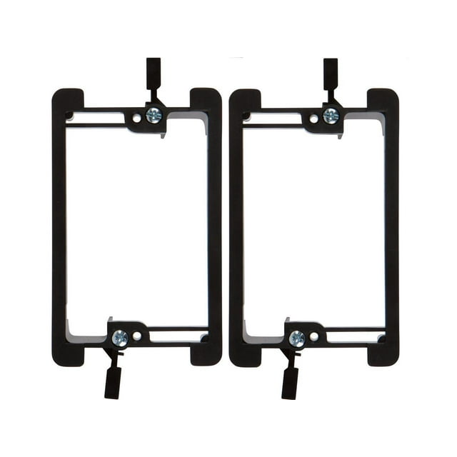 Buyer's Point Single Gang Low Voltage Mounting Bracket Device [UL Listed] for Telephone Wires, Network Cables, HDMI, Coaxial, Speaker Cables 1 Gang Pack of 2