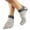 Gray, variant on Toe Socks Women Five Finger Socks Cotton Breathable Toe Socks for Women Running Toe Socks with Reinforced Heels and Toes