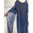 thumbnail image 4 of Disfraces De Halloween Bruja Cosplay Góticos Hombros Descubiertos Vendaje De Malla Sheer Una Línea Larga Vestido De Fiesta Para Las Mujeres Desgaste, 4 of 4