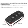 thumbnail image 4 of Étui à Clés Flip Key Fob Coque de Protection pour Clés 3 Boutons Télécommande de Voiture Flip Key Fob Coque Protectrice Compatible avec MK6, 4 of 8
