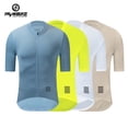 thumbnail image 2 of YKYW - Maillot de ciclismo profesional de manga corta para hombre, camisetas amarillas transpirables, maillot de ciclismo de montaña, camisetas de carreras para bicicleta de carretera, ropa para bicic, 2 of 5