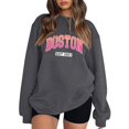 thumbnail image 2 of Women's Sweatshirts 2025 Boston EST 1997 Graphic Sweatshirt Long Sleeve Crewneck Pullover Tops Sweatshirt for Women, 2 of 5