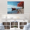 thumbnail image 2 of Designart "Reflecting Coastline II" Nautical & Beach Metal Art Living Room, 2 of 5