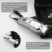 Hatteker Hair Clipper for Men Professional Hair Cutting Kit with T-Blade Trimmer Rechargeable