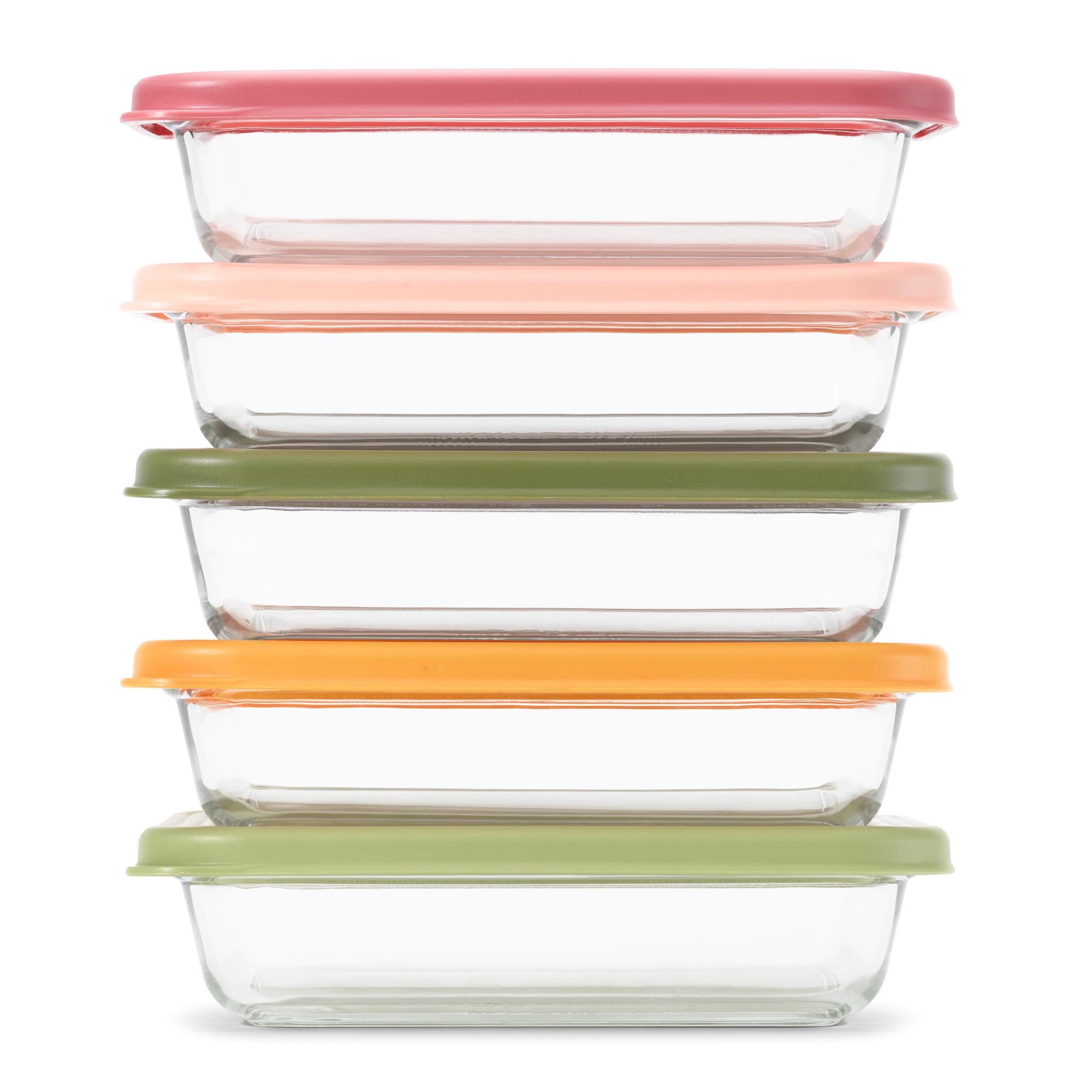 Ello Everyday 3 Cup 10 Piece Glass Nesting Meal Prep Set