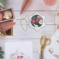 thumbnail image 6 of 3drose, Hot Pink Orchids, 3 inch Snowflake Porcelain Ornament, 6 of 7