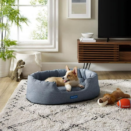 UPC: 0850018680431 | Missy® water resistant Small Navy Blue Round Dog Bed