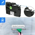 thumbnail image 7 of GREENCYCLE 2PK Compatible for Brother TZe-FX251 TZ-FX251 TZe-251 TZ-251 TZe P-touch Tape 24mm 1'' Flexible ID Cable Laminated Black on White Label Tapes, 7 of 7