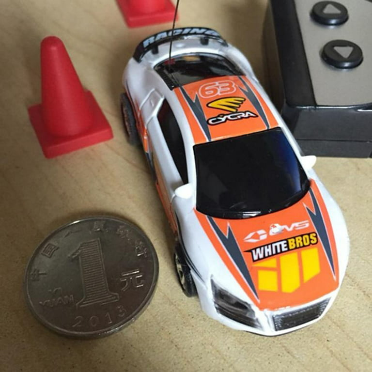 Mini Rc Car,1 Set Micro Remote Control Car With Roadblocks Coke Cans Design  Creative Simulation Racing Car Toy Kids Gift Fk