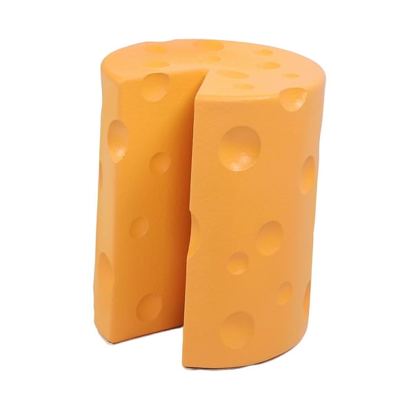 Small Foot Stool, Cheese Shaped Shoes Change Stool Decorative for Entryway for Bedroom