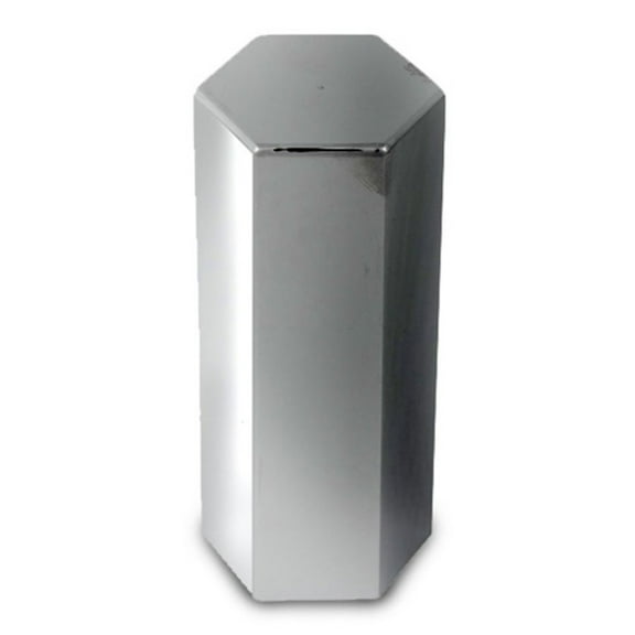 Grand General 10225 - 33MM X 5 Inch Chrome Plastic Flat Top Screw-On Lug Nut Cover