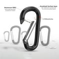 thumbnail image 4 of 4PCS Suction Anchor Kit Heavy Load Plastic Suction Hook Kit with 4 Carabiners Reusable Suction Cup Hanging Hook Kit for Home Ceiling Car, 4 of 9