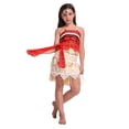 thumbnail image 4 of Disfraz de princesa Vaiana Moana para niños, disfraz de adulto, collar, peluca, fiesta de Halloween, Moana, 4 of 4