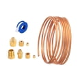 thumbnail image 2 of Juego de tubos de cobre,Piezas del kit de tubos para manómetro de presión de aceite de 72'',Accesorios prácticos para kit de tubos para manómetros,Reemplazo de cobre Resistente Fácil de, 2 of 8