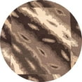 thumbnail image 1 of Ahgly Company Indoor Round Abstract Brown Animal Area Rugs, 7' Round, 1 of 6