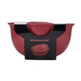 thumbnail image 5 of Kitchenaid Universal Set of 3 Plastic Mixing Bowls in Red, 5 of 7