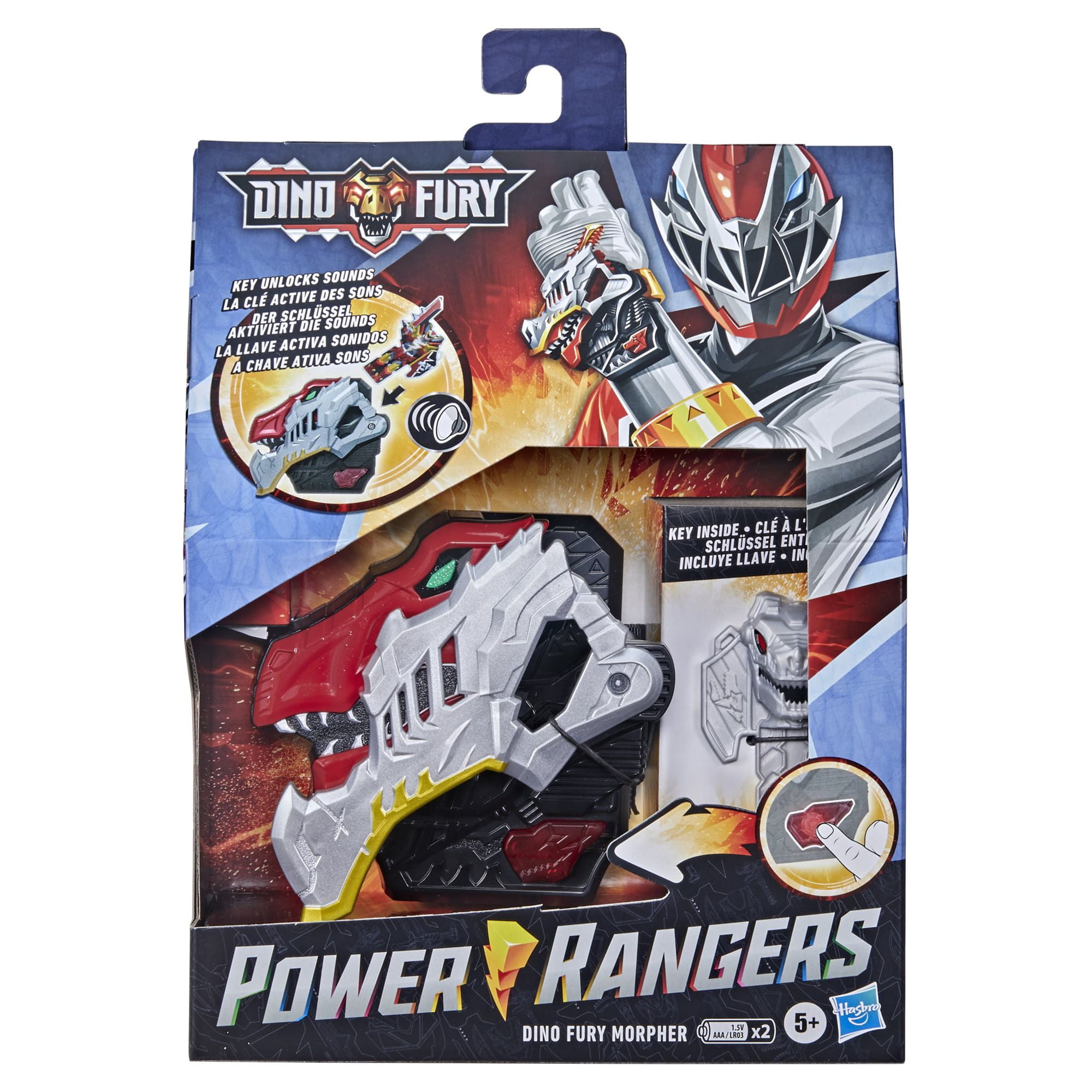 Power Rangers Dino Fury Morpher Electronic Toy, Motion Activated Play, Ages 5+