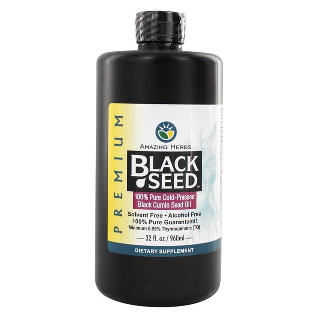 Amazing Herbs - Black Seed Cold-Pressed Oil - 32 fl. oz.