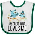 thumbnail image 3 of Inktastic Owls My Great Aunt Loves Me Boys or Girls Baby Bib, 3 of 4