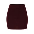 thumbnail image 5 of GZWYHT Skirts for Women,Mini Skirt Women Fashion Solid SKirt Elastic Waist Slim Short Skirt Pencil Skirt,Summer Skirts,Wine Dress,Short Skirts L, 5 of 7