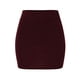 thumbnail image 4 of Gibobby faldas de mezclilla para mujer Falda corta ajustada con cintura elástica a la moda para mujer(Vino， XXXXL), 4 of 5