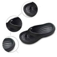 thumbnail image 5 of GPOECD Womens Summer Fashion Flip Flop Solid Color Slippers Outdoor Beach Slides Casual Slippers for Women Comfortable Z10142-Black,6, 5 of 8