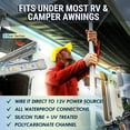 thumbnail image 6 of LATCH.IT 12' LED Outdoor Lights for RV Awning | DIY Kit | Multicolor, 6 of 6