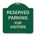 thumbnail image 1 of SignMission A-DES-G-1818-9759 Panneau Série Designer - Stationnement Réservé aux Visiteurs, 1 of 1