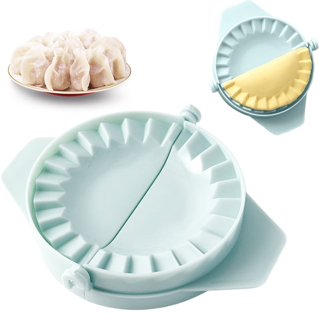 Empanada Maker Press,Ravioli Mold Pierogi Ravioli Empanada Maker Wrapper Dumpling Press Mould Pastry Dough Cutter,Kitchen Gadget Tool Home DIY DoughDumpling Calzone Pierogi(Light Blue)