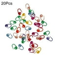 thumbnail image 2 of BAETEUY Colorful Mix Mini Plastic Knitting Clips - 20 Pcs Crochet Locking Stitch Marker DIY, 2 of 5